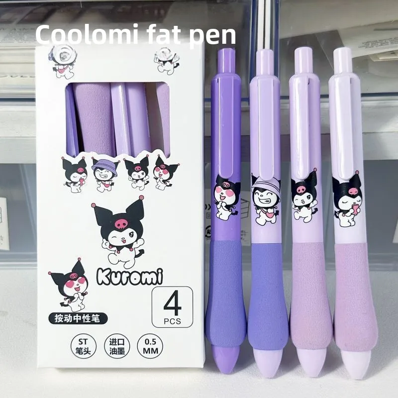 

Kawaii cartoon characters Kuromi sponge fat pen press high appearance cute smooth student quick dry black neutral pen wholesale