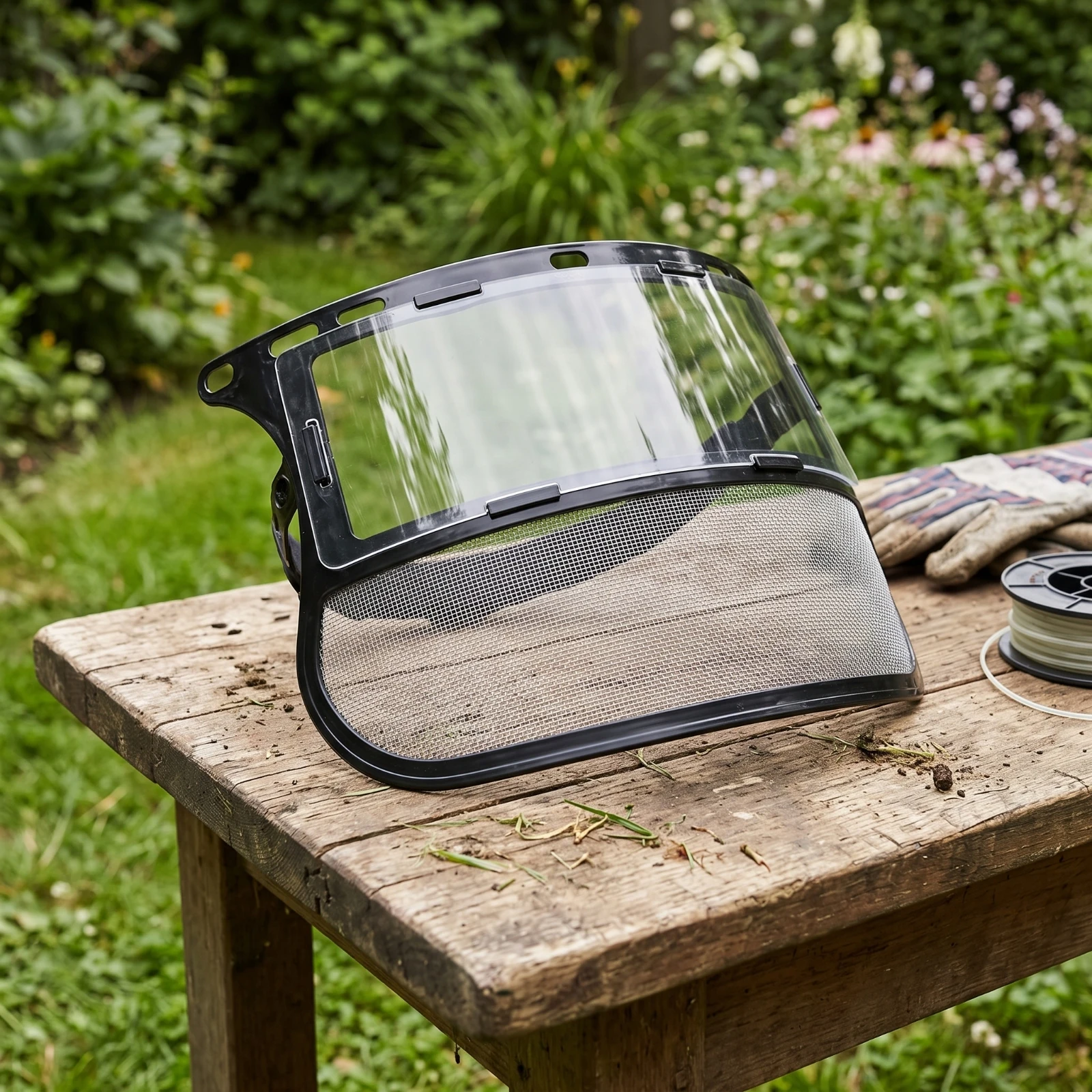 Face Guard Panel Clear Defensive Visor with Mounting Slots Transparent Full Coverage for Workers, Outdoor Work, Spraying