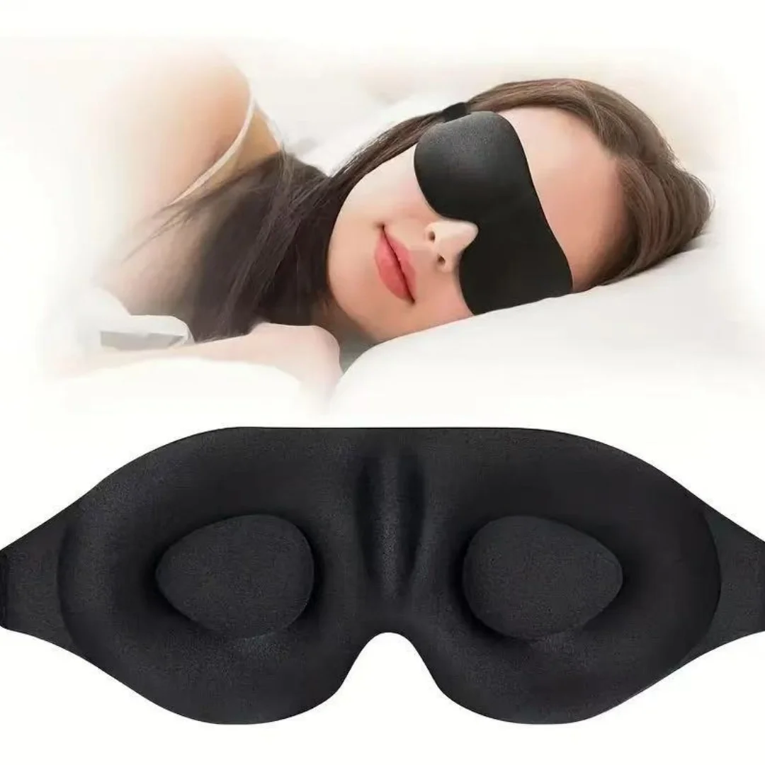 Light Blocking Sleep Mask, Super Light, Silky and Soft Sleep Facial Mask, Fully Adjustable, Suitable for Home, Office and Travel