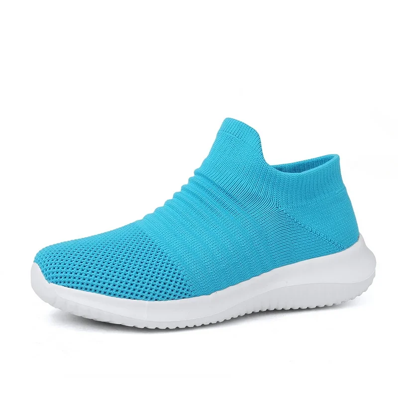 

Women's Casual sneakers slip-on flat casual breathable mesh socks shoes light sports walking fitness women's shoes multi-color