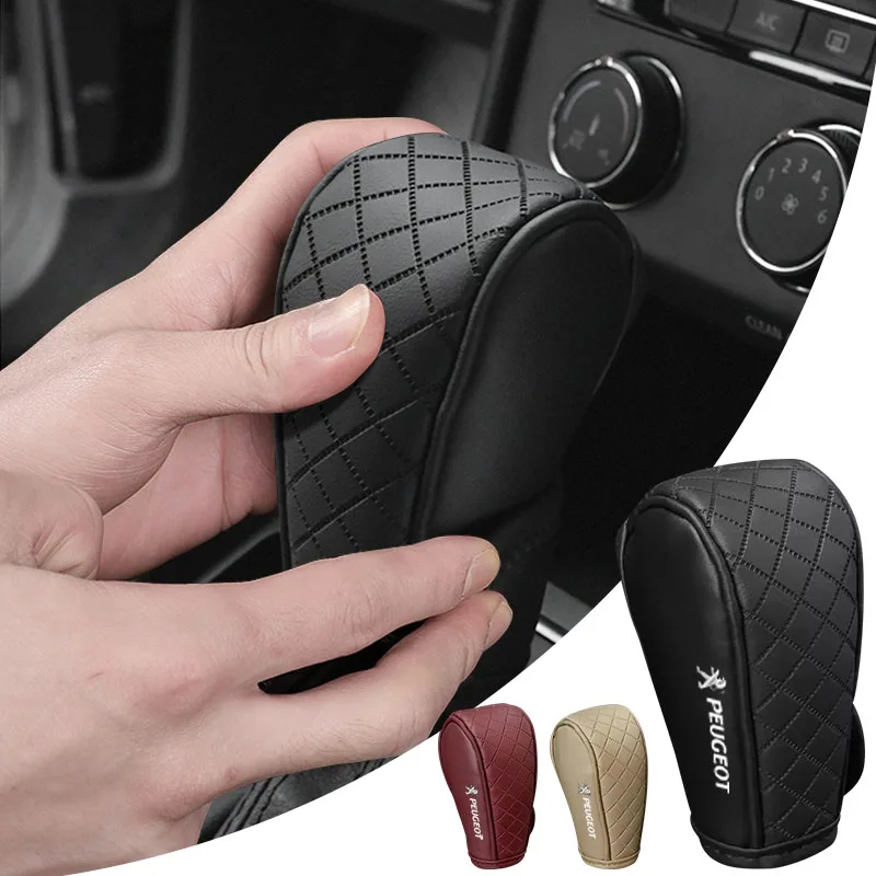 Car Badge Center Console Gear Shift Knob Cover Handle Case for Peugeot 108 406 407 408 206 207 301 408 5008 Wheel Center Caps