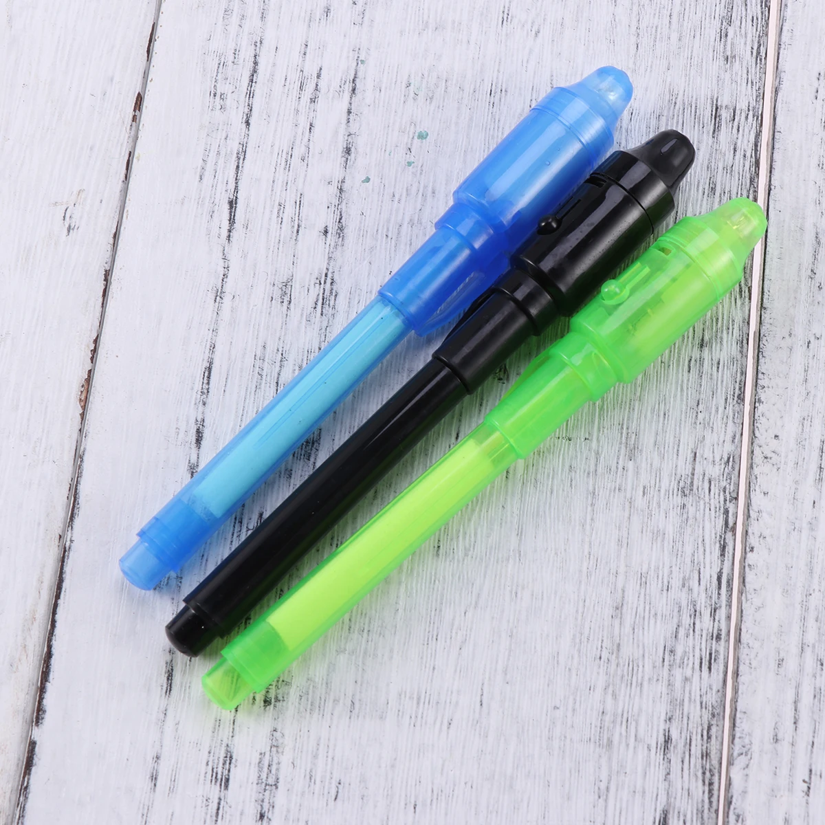 

7pcs Creative Stationery LED Highlighter Pen 2 In 1 UV Black Light Combo School Office Drawing Invisible Ink Pen