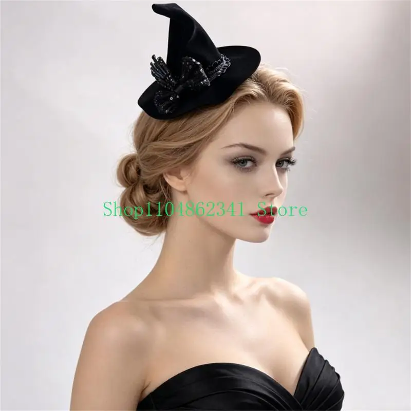 652F Unique Spiders Design With Flower And Hair Clip Contemporary Hair Decors For Halloween Costume Parties