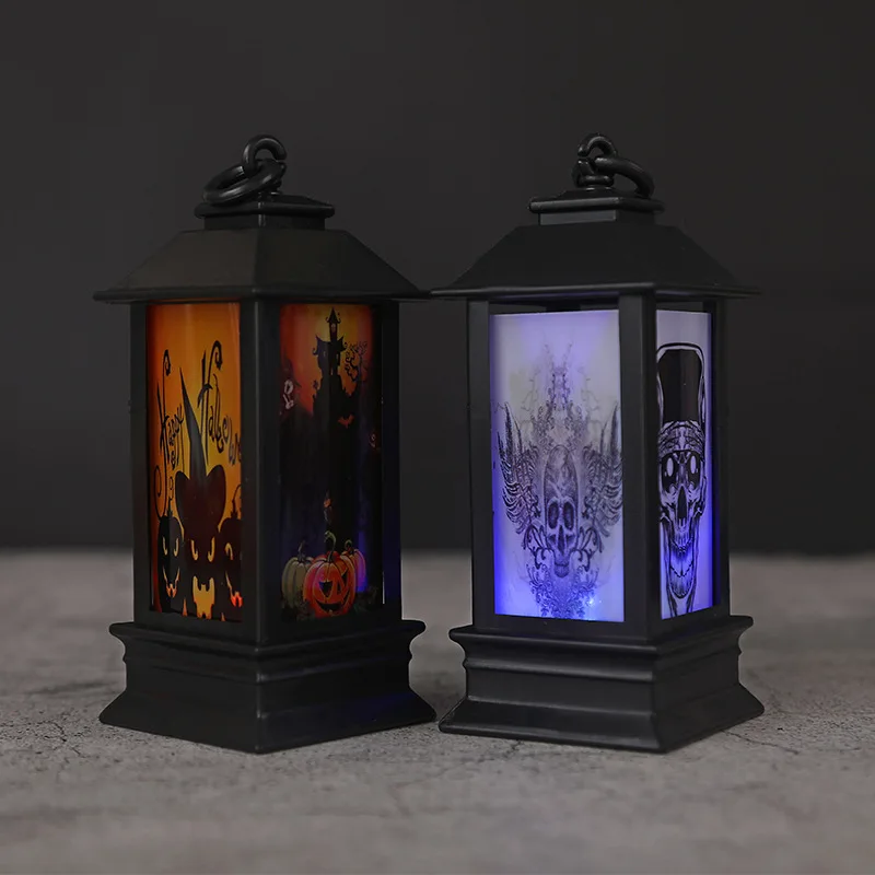 Halloween LED Night Light Ghost Festival Products Wind Lamp Decoration Simulation Flame Lamp Decoration Props