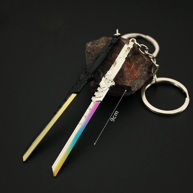 9 センチメートル Ghostrunner 2077 ゲームフィギュアキーホルダー周辺熱戦士ブレードモデル剣バタフライナイフ刀ギフトおもちゃ