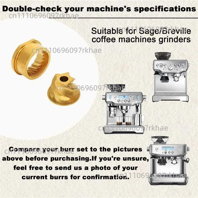 Conical Grinder Burr Replacement for Breville/Sage Barista Express Impress Espresso Touch BES870/875/876/860 Coffee Machine view 3