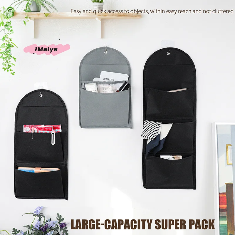 M-1Pc Aufbewahrungstasche zum Aufhängen an der Wand, Make-up-Organizer, Filzeinstecktasche, Aufbewahrungstaschen für Kleinigkeiten, für Schlüssel, Kosmetik, Schmuck