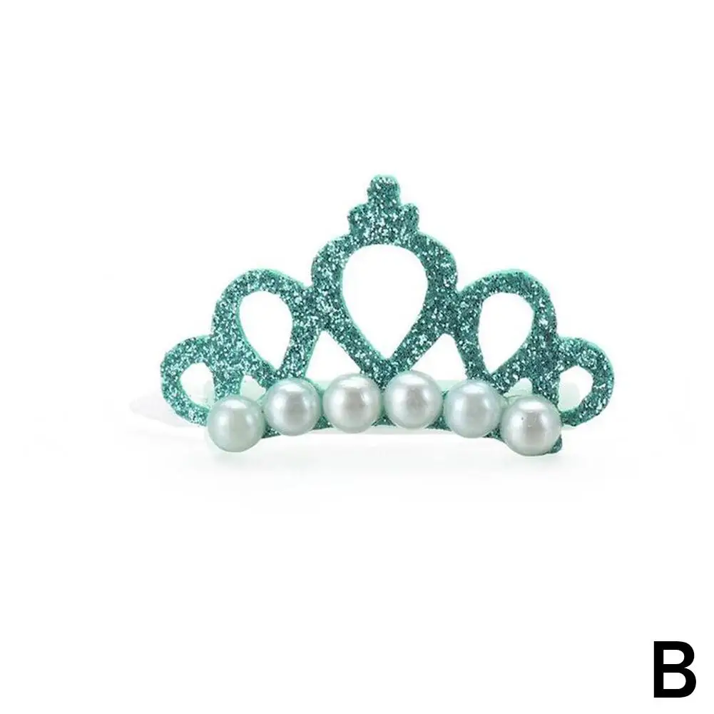 ペット用の花の形をしたクリップ,新しいデザイン,真珠の王冠,かわいい装飾,新しい,w0p1