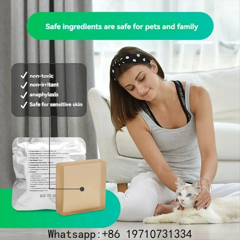 Retail! N50 Odor Eliminator for PuraMax Self-Cleaning Cat Litter Box Cat Toilet Odor Control Deodorant Cubes 6PCS view 5