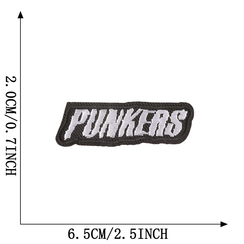 Schwarz-weißer Totenkopf zum Aufbügeln, Rock für Kleidung, bestickt, Mochila-Hut, zum Aufnähen, Patches, Punk-Stoff, Diy, Nas Vendki, Jacken-Aufkleber – Detail 15