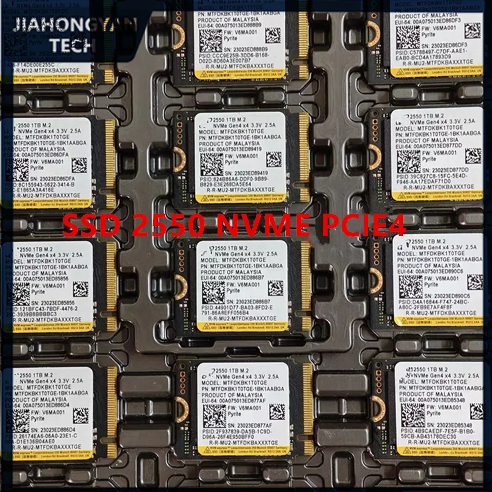 Original For Micron 2550 256G 512G 1T 2230 2280 M.2 PCIE4.0 NVMe computer camera solid-state drive SSD