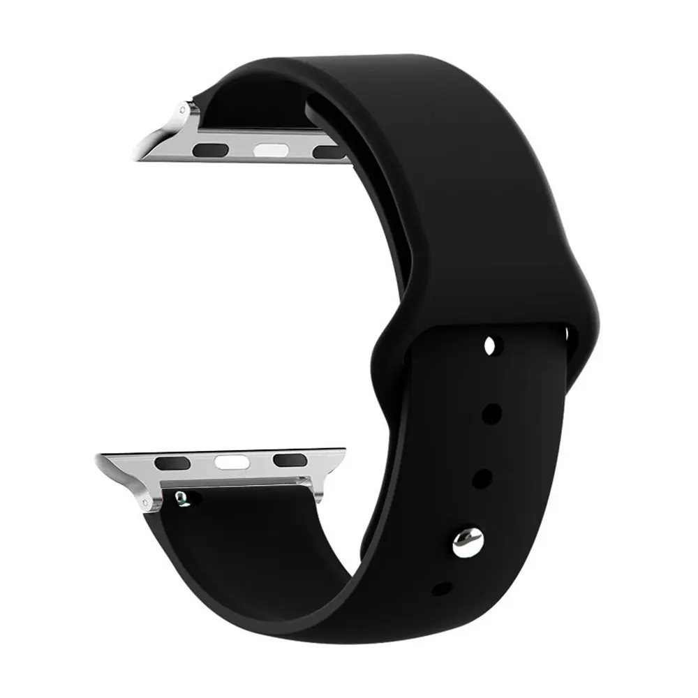 Strap For Apple Watch Bands 40mm 44mm 49mm 45mm 41mm 38mm 42mm Silicone Belt Bracelet iWatch Series Se 9 8 7 6 5 3 Ultra 2 Band