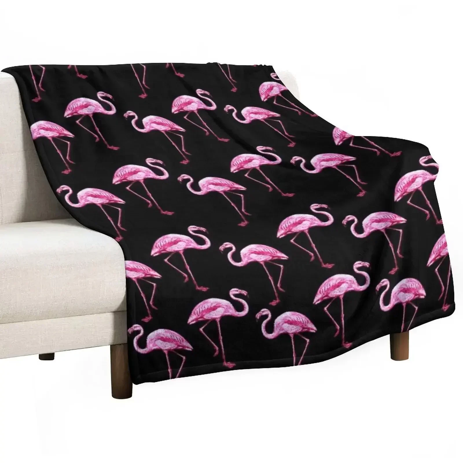 

Flamingo pattern Throw Blanket heavy to sleep Blankets For Sofas Loose Thins Blankets