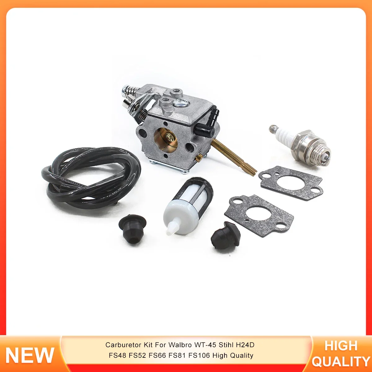 

Carburetor Kit For Walbro WT-45 Stihl H24D FS48 FS52 FS66 FS81 FS106 High Quality