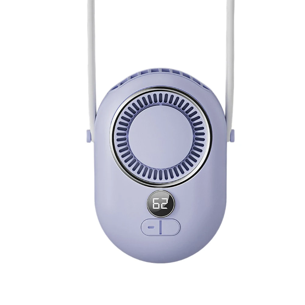 Wearable Portable Cooling Fan Cooling Adjustable Wind Speeds As Shown Hands-free Fan 2000mAh Battery Compact And Easy To Carry