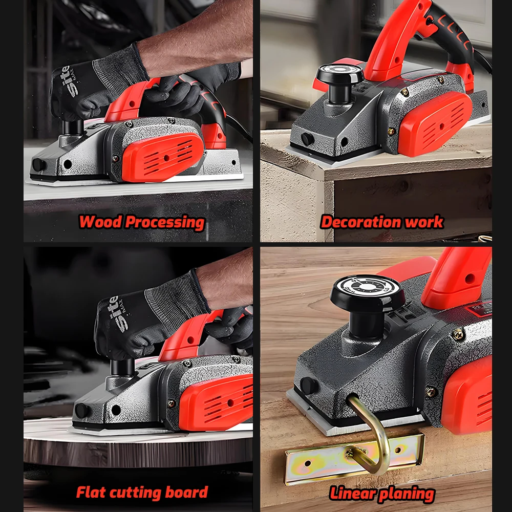 220V Multifunctional Electric Planer Woodworking Portable Desktop Electric Planer Home Woodworking Table Planer Press Planer