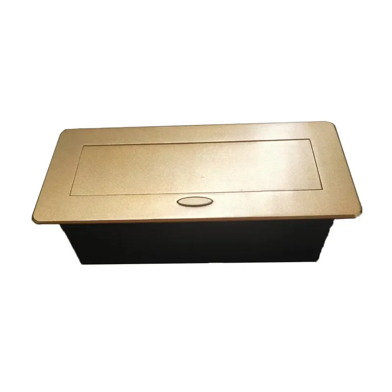 EU Standard Floor Pop Up Socket with Dual USB Ports Telescopic Design for Office Home Desktop Power Outlet Concealed