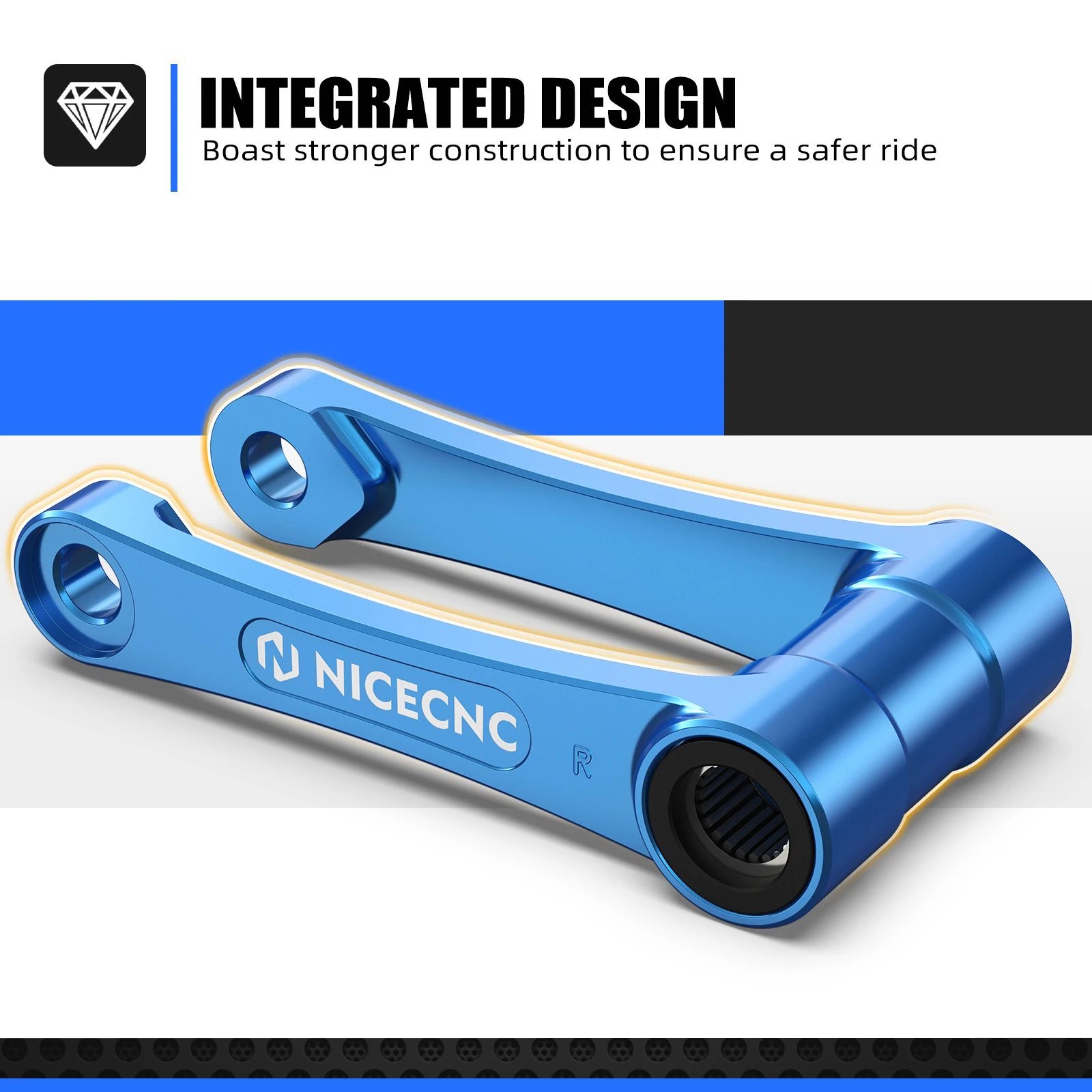 NICECNC لـ 2024 Sherco SE-R 125 250 300 SER SEF-R 250 300 450 500 SEFR 2017-2024 1.75 بوصة مجموعة وصلة خفض الدراجة النارية من الألومنيوم
