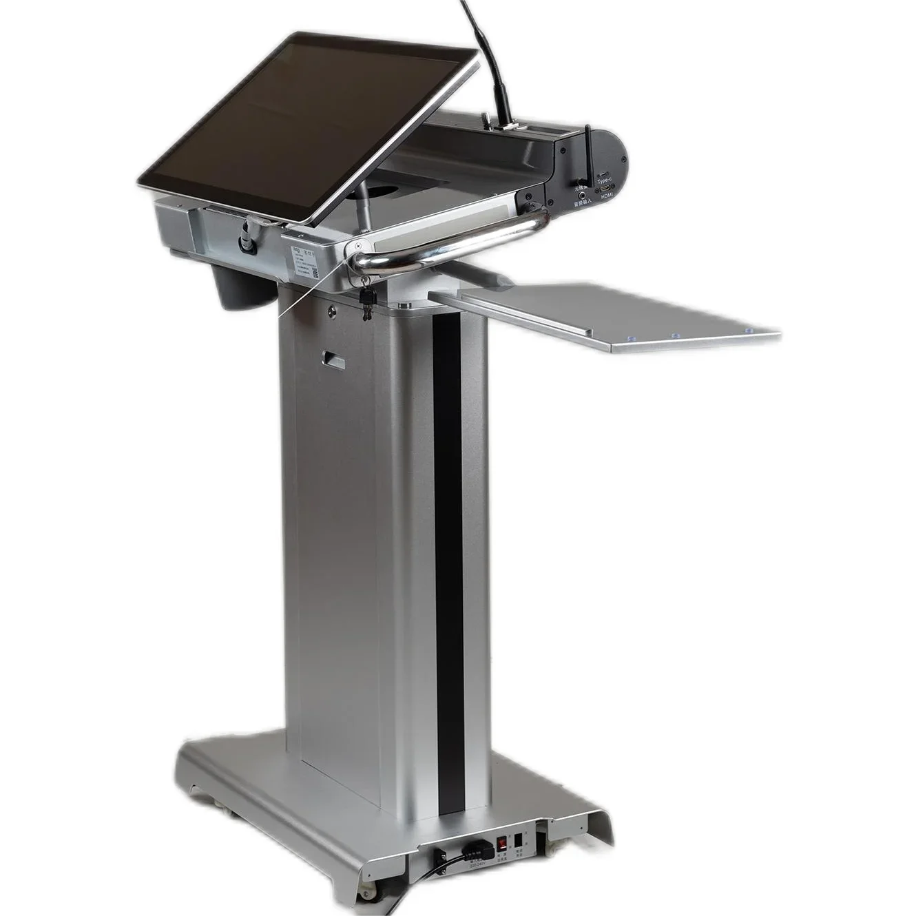 Podio digital ajustable en altura para sala de conferencias, mobiliario escolar