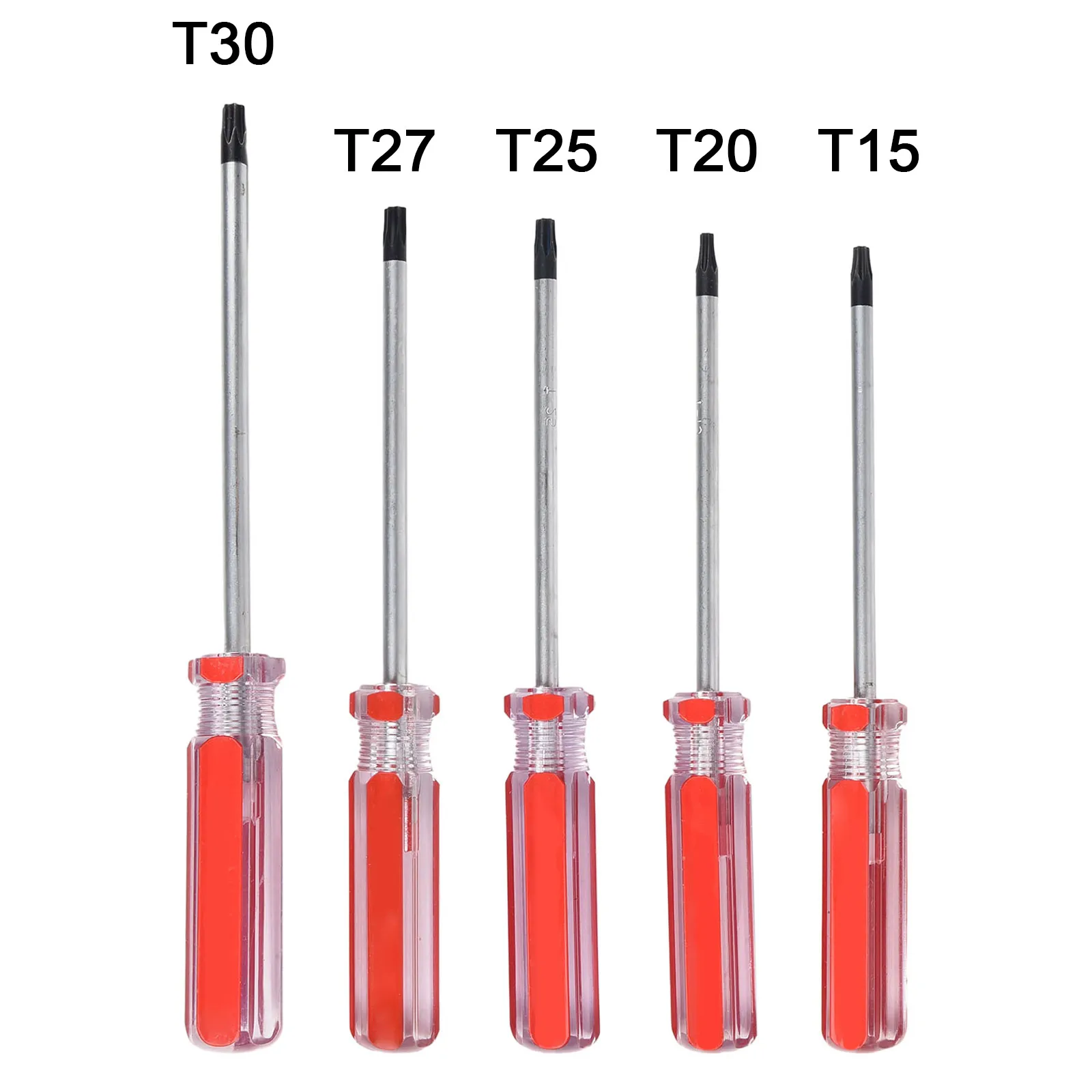 5 Stuks Torx Schroevendraaier Set Magnetische Torx Star Bit Driver Beveiliging Schroevendraaier Reparatie Opening Tool T15 T20 T25 T27