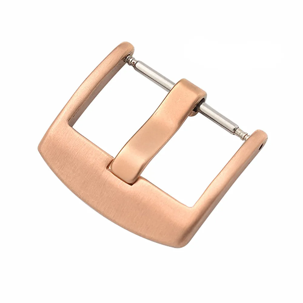 Tali Jam Tangan Baja Tahan Karat Gesper Jam Tangan 16Mm 18Mm 20Mm 22Mm 24Mm Universal Perak Hitam Emas Disikat Logam Gesper Tali Jam Tangan