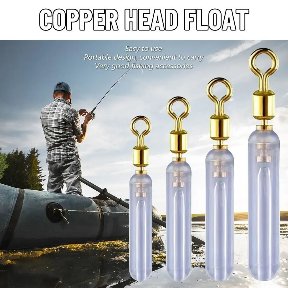 

Fishing Accessoires Silicone Sliding Float Raft Fishing Float Seat Float Tube Copper Head Float Rest Rotating Float Seat
