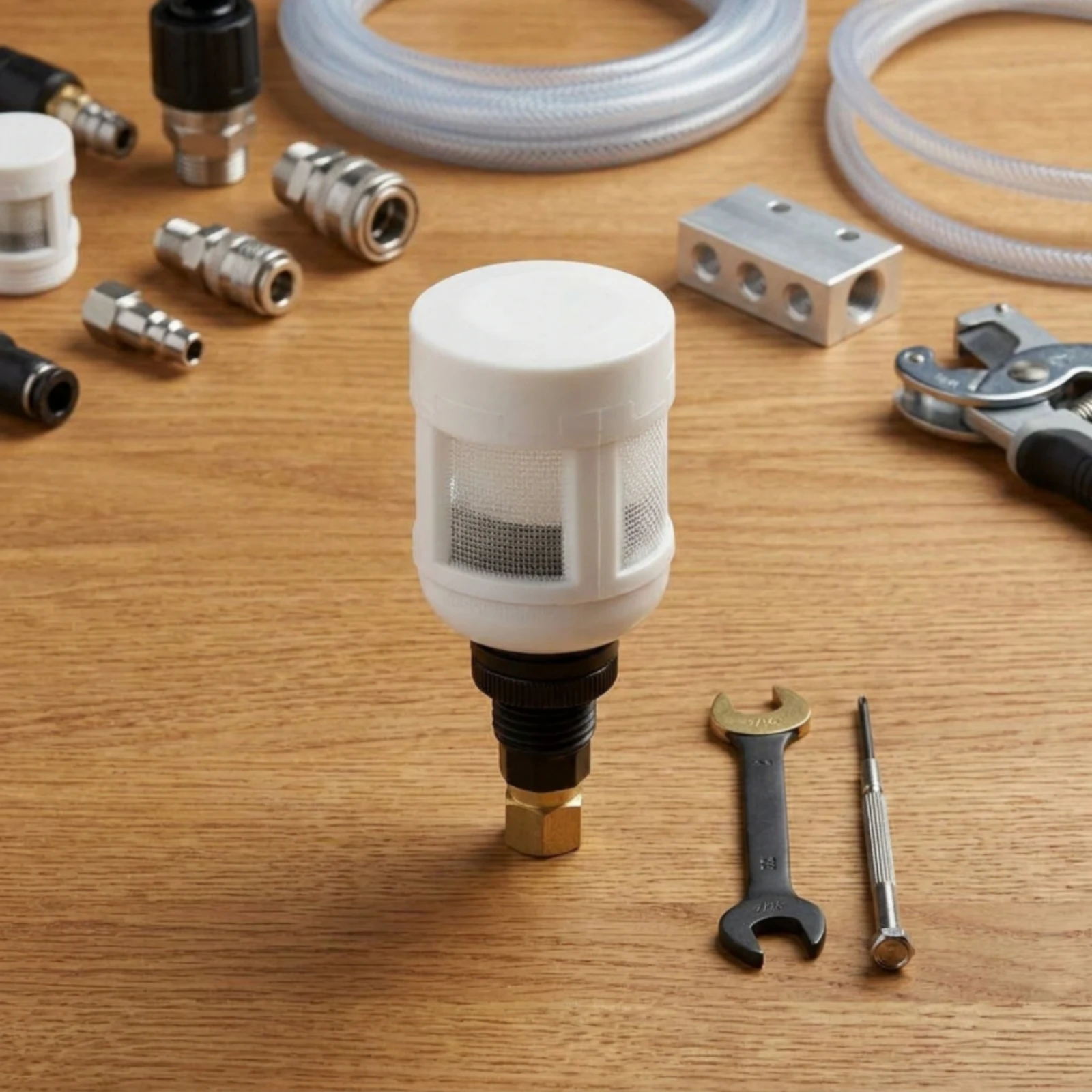 Pneumatic Drain Valve Copper Material Automatic Drain Valve Industrial Equipment Electricity Free Corrosion Resistant
