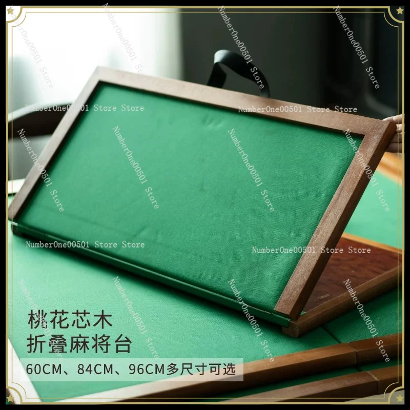 Solid Mahjong Desktop Folding Sparrow Table Portable Travel Foldable Panel Household Mini Hand Rub Countertop Set