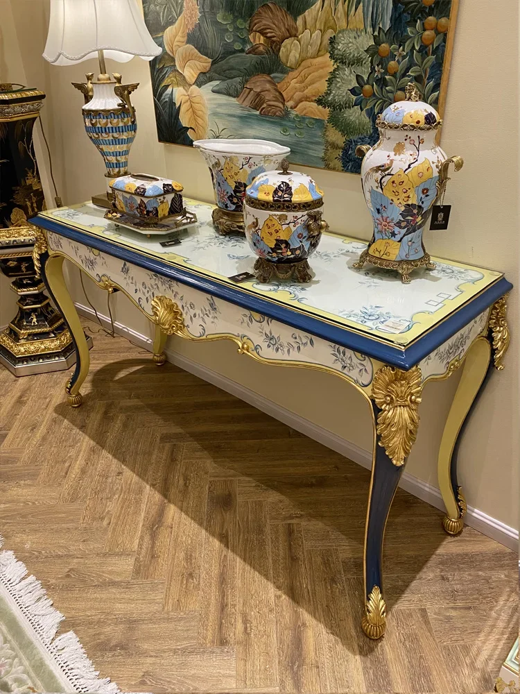 Hand Painted Blue and White Blue and White 1.6 M Console Suit