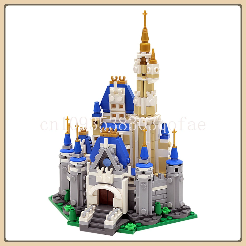 MOC-12492 Building Blocks House Magical Cinderella's Castle Building รุ่นสร้างสรรค์ของขวัญบล็อกตัวต่อ