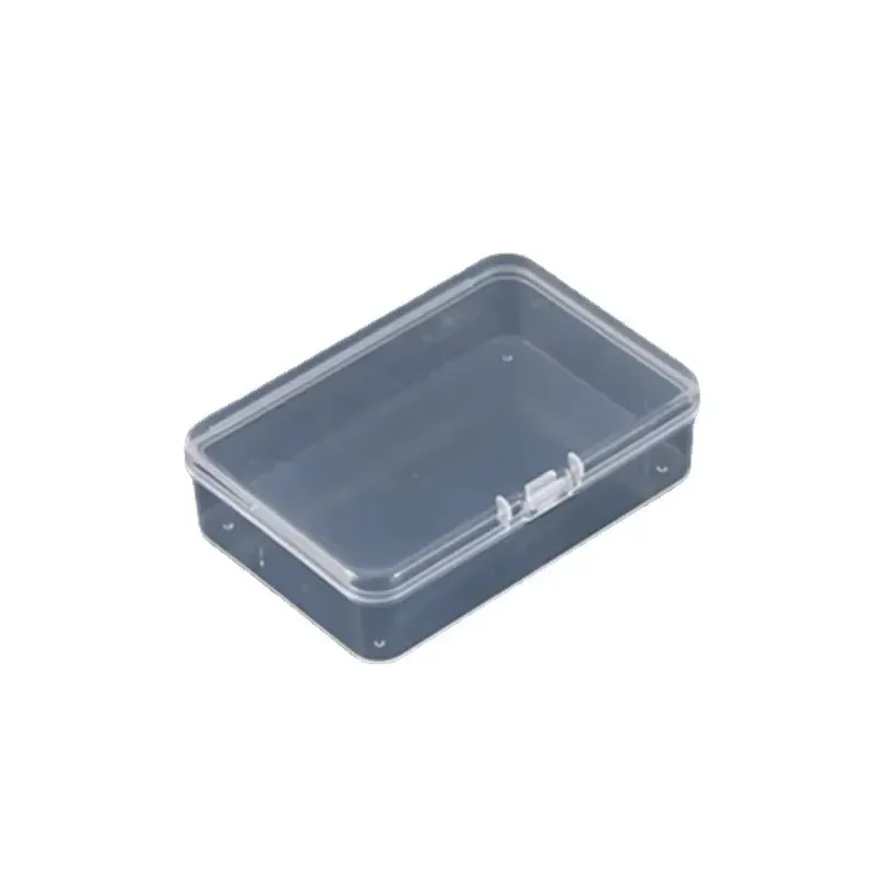 10pcs Mini Plastic Rectangular Storage Box Translucent Packing Box Dustproof Durable Strong Jewelry Storage Case Container