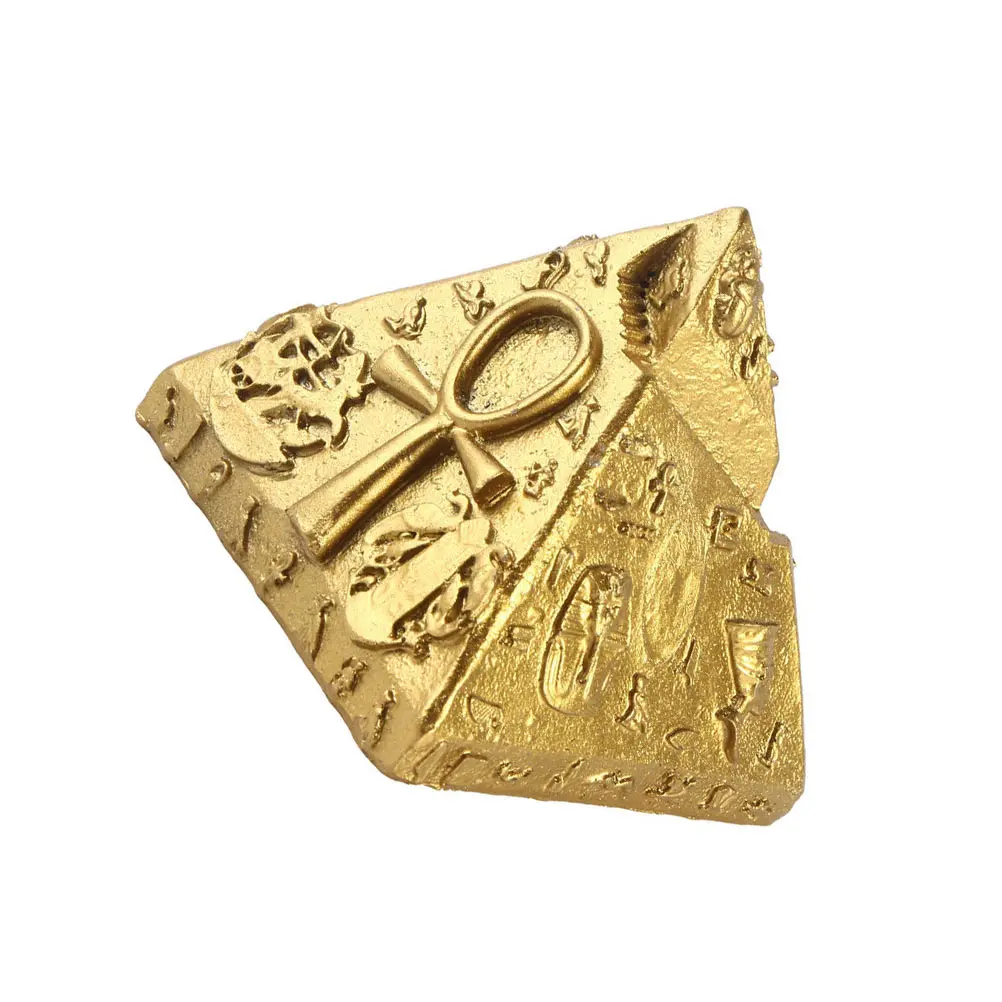 1 قطعة الهرم الراتنج نموذج مصغرة المشهد ديكور سطح المكتب ديكور المنزل الازدهار الطاقة طاولة الرمل الحلي مشرق