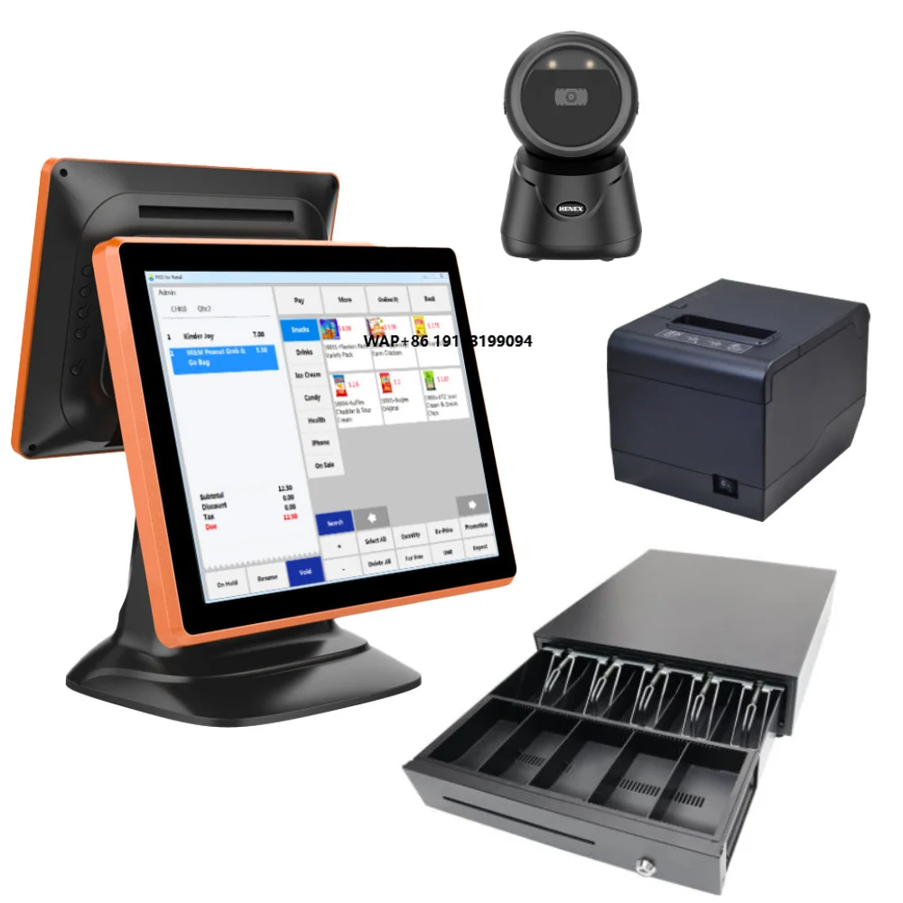 Retail POS System Built-in Software Suitable for Supermarket Connect With Cashier Printer Cash Drawer and Barcode Scanner POS