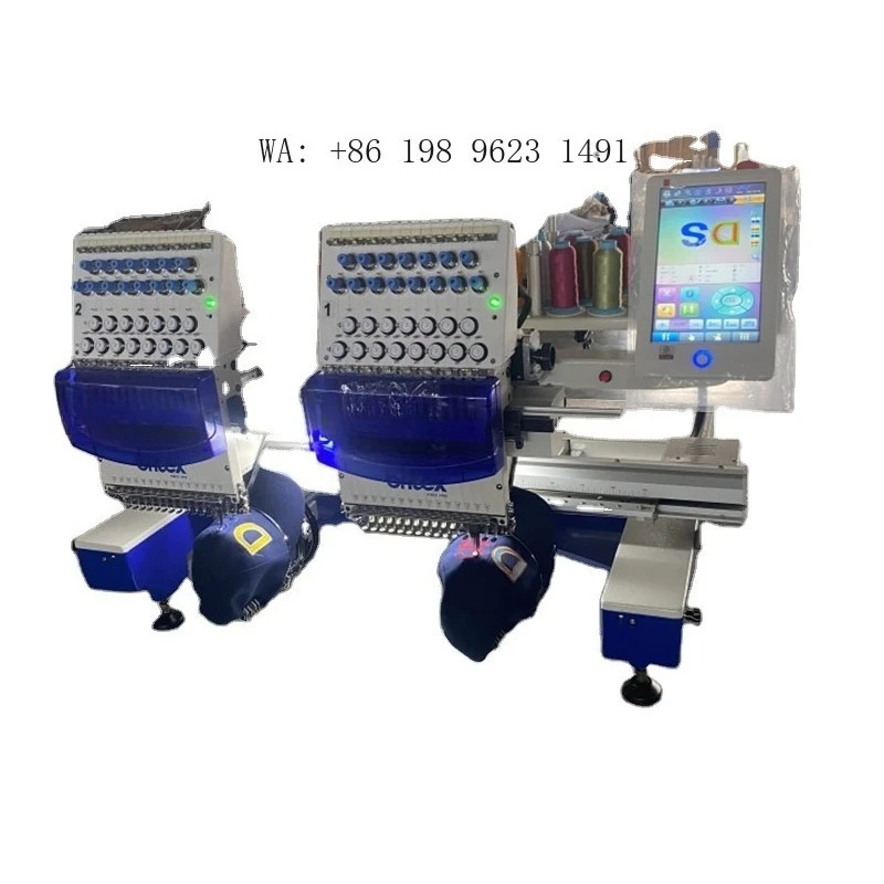 4 Heads 15 Needles Embroidery  450x400mm High Precision Flat T-shirt Hat Equipment