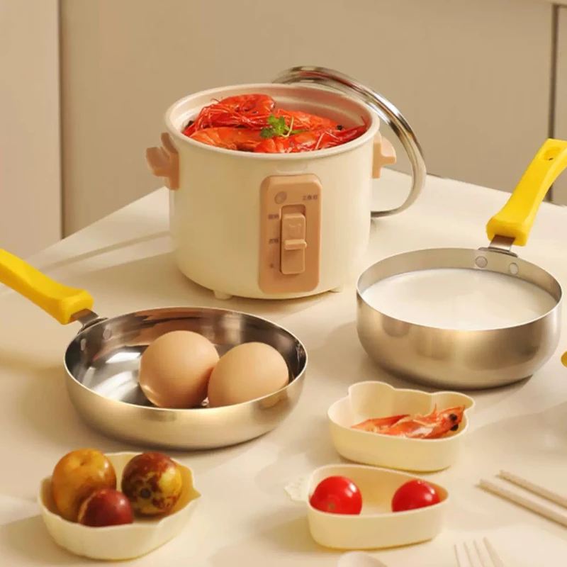 Set di Pentole da Cucina Mini Antiaderenti Senza Rivestimento, Autentico, con Due Livelli Anti-Bruciatura, per Bambine, Regalo di Compleanno