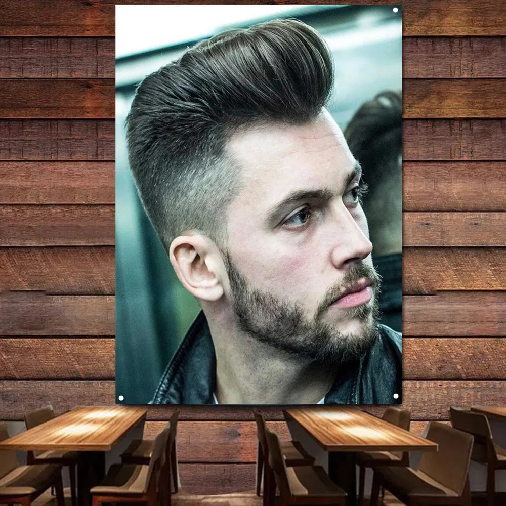 

Hair style boy spice Flag Polyester Digital Printing Banner Hairstyling Poster for Barber Shop Wall Art Indoor Tapestry Decor