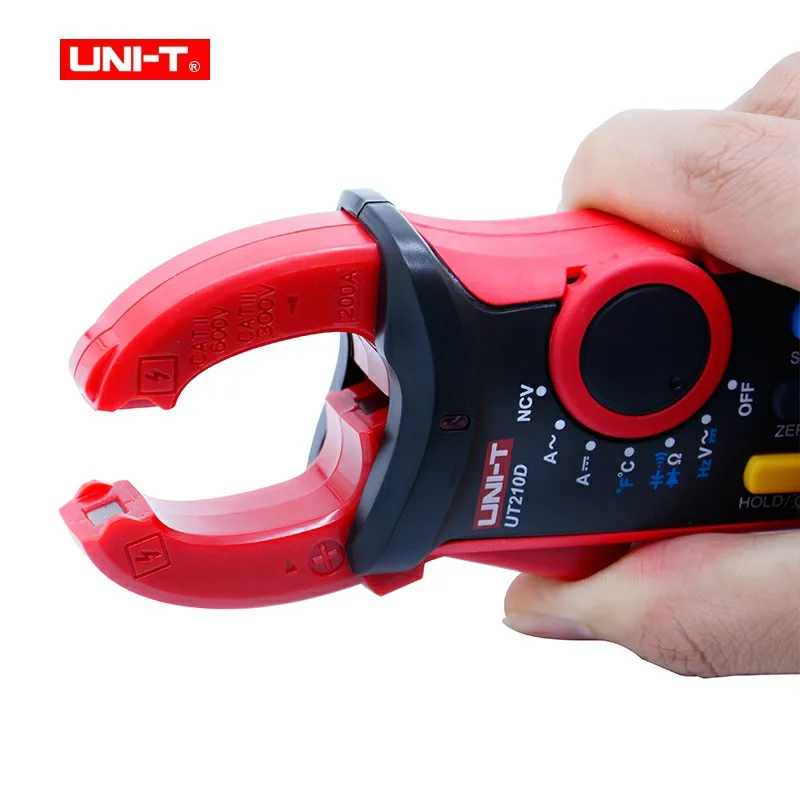 UNI-T UT210E Digital Clamp Meters True RMS Mini AC/DC Current Voltage Auto Range VFC Capacitance Non Contact Multimeter Tester