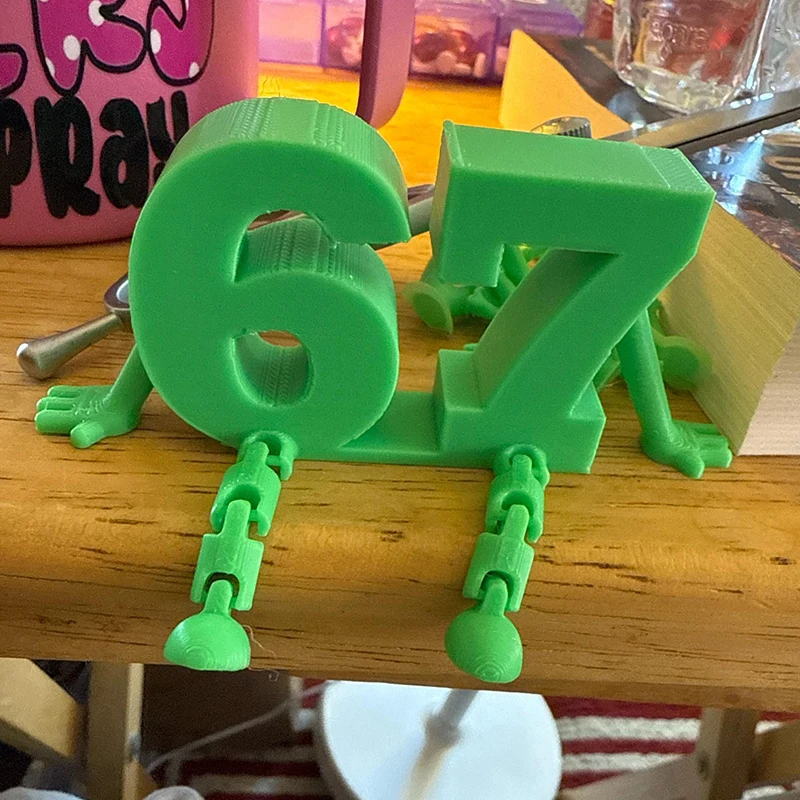 67-Character Poseable Figure - Posable Action Doll, Relief Fidget Toy for Display Desk Office Home Decor