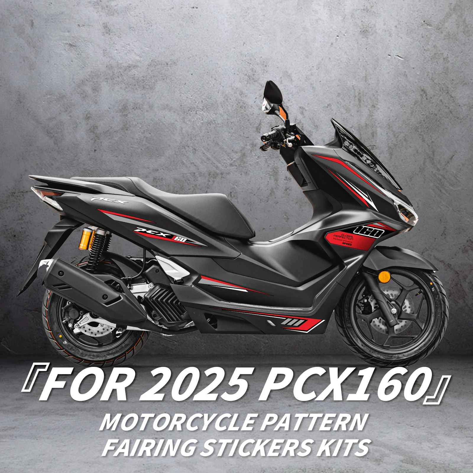 

For 2025 Honda PCX160 Stylish Blue Body Decal - Anti-Scratch Wear-Resistant Waterproof UV-Resistant Residue-Free Easy-Install