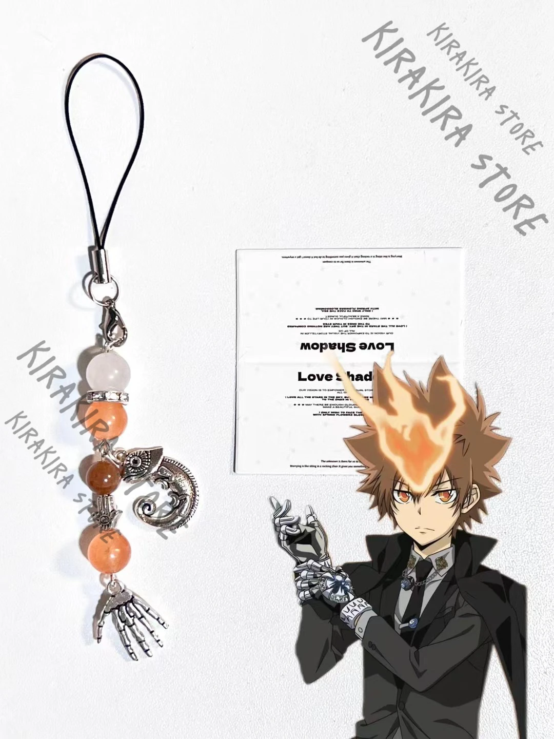 

Sawada Tsunayoshi Anime Phone Chain HITMAN REBORN Cosplay Phones Strap Pendant Hanging Drop Mascot Ornaments Widget Adorn