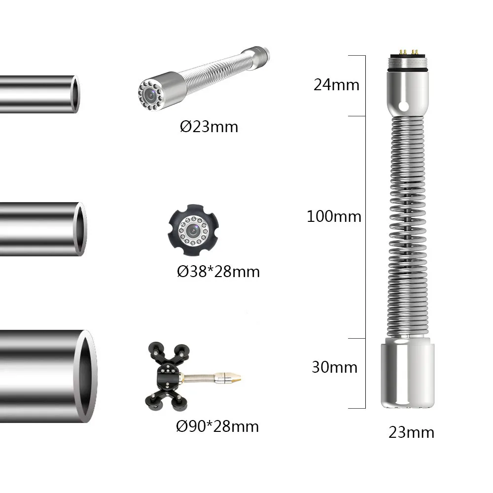 Imagem -04 - Maotewang-tubo Inspeção Câmera Ahd 512hz Transmissor de Imagem 1080p Câmera Head Esgoto Pipeline Endoscópio Industrial