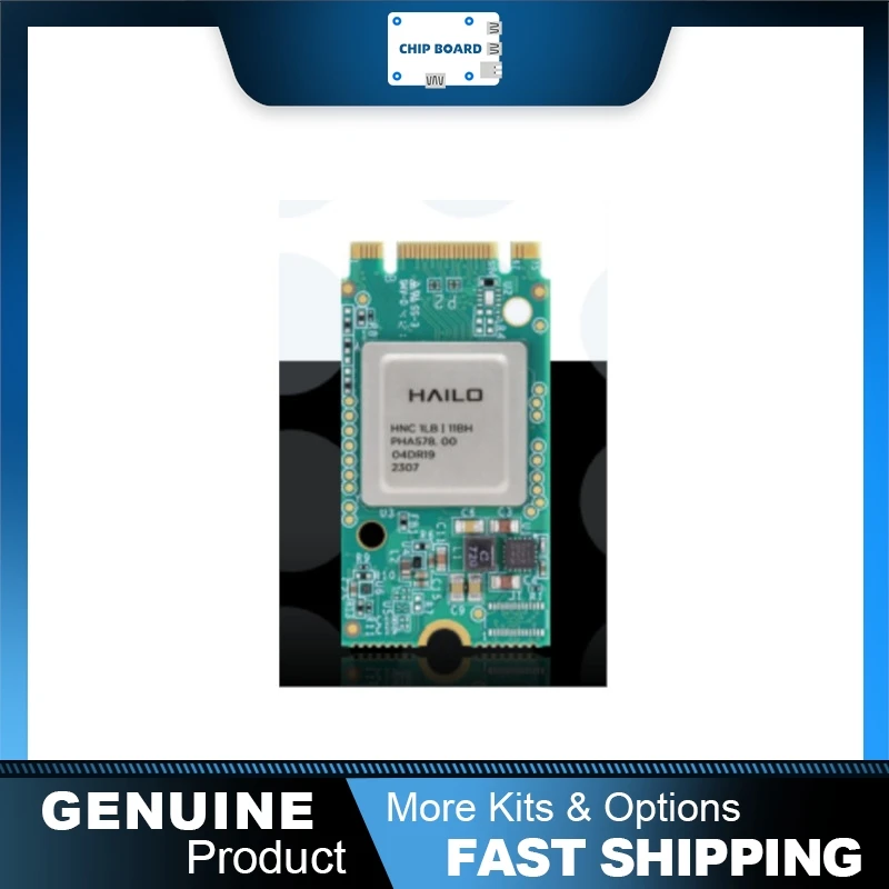 Hailo-8L M.2 AI Accelerator, Key B+M A+E Module for Edge Machine Learning and Computer Vision