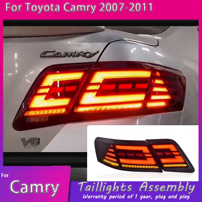 

LED Tail Lights For Toyota Camry 2007-2011 Taillight Assembly Tail Lamp Brake Light Driving Lights Reversing Light Turn Signal