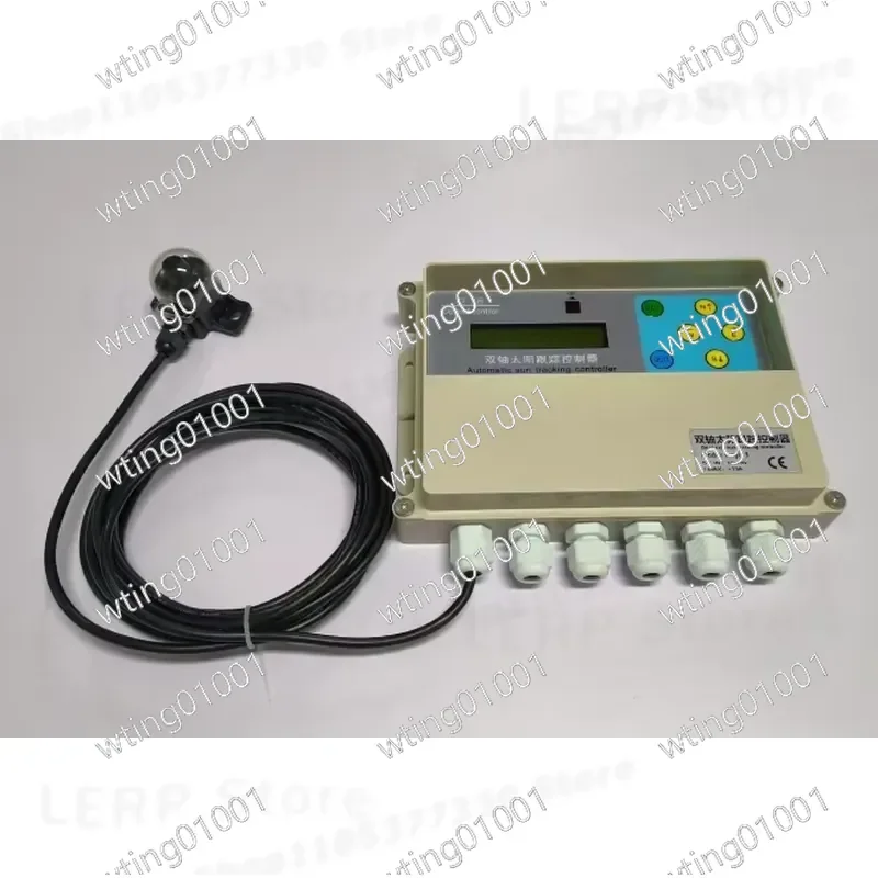 for Dual Axis Solar Tracker System with Wind Speed Sensor and Photocell Auto Adjustment Module for Efficient Sun Following