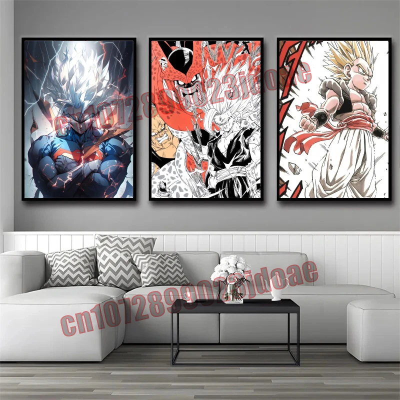 

Dragon Ball Goku Vegeta Colorful HD Animation Poster Studio Background Wall Decoration Party Gift Fan Collection Children's Gift