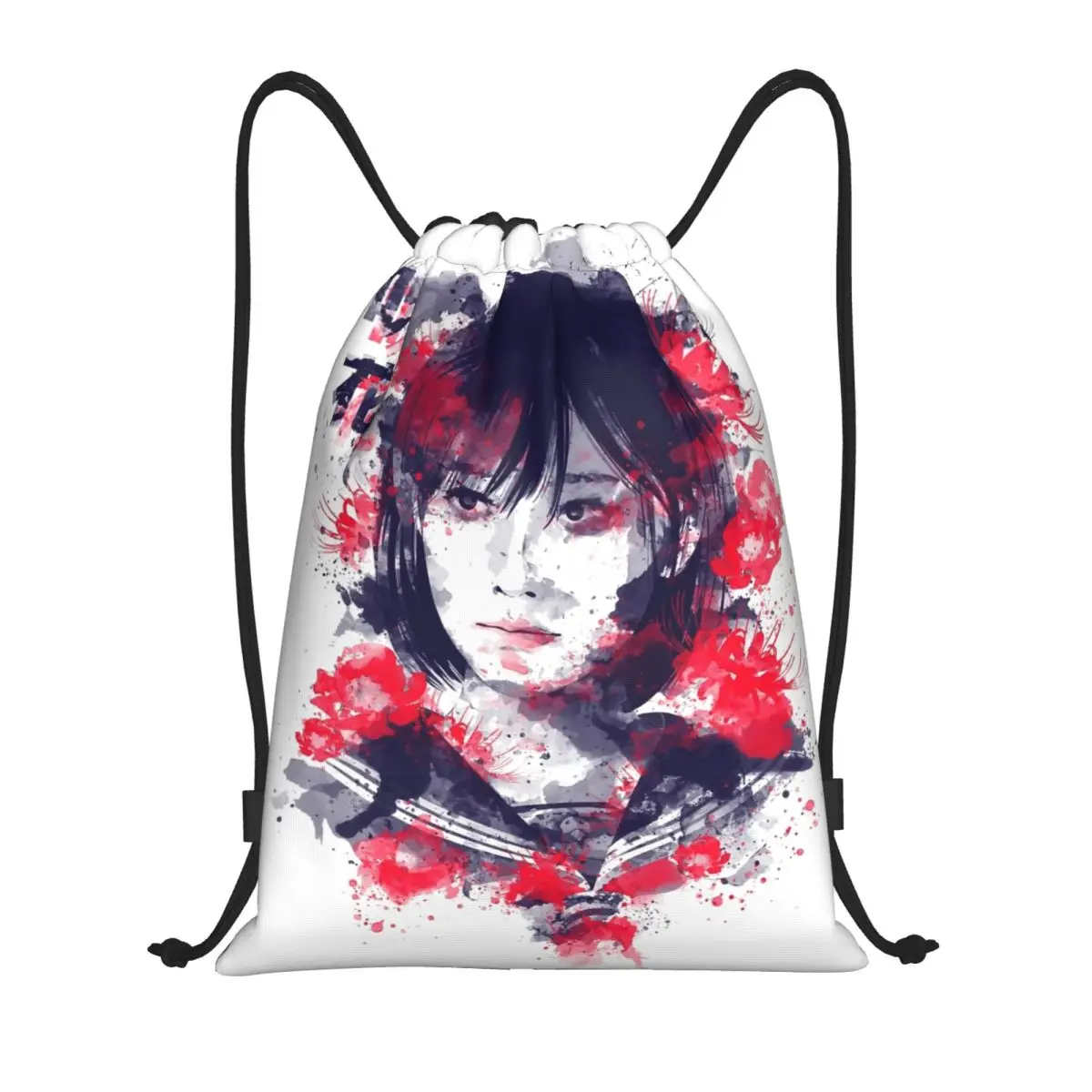 

Horror Game Silent Hill F Drawstring Backpack Gym Sports Sackpack Hinako Shimizu String Bag for Exercise