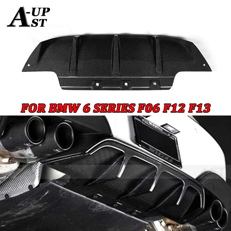 For BMW 6 Series F06 F12 F13 M6 Carbon Fiber Rear Bumper Diffuser Back Lip Splitter Rear Lip Body Kits Car Accessories