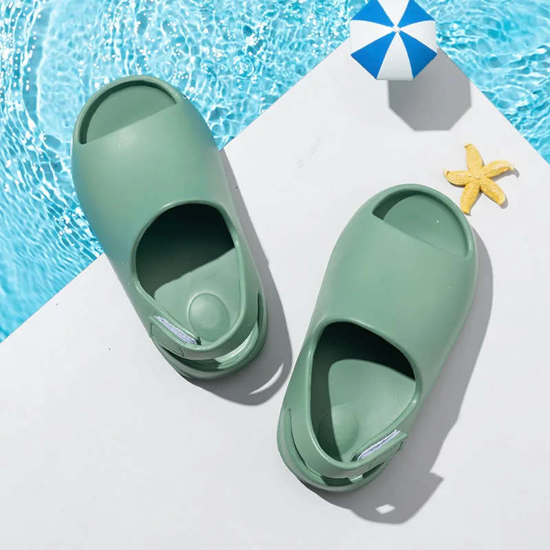 YISHEN-sandalias de verano para niños pequeños, zapatos de playa, toboganes de piscina, suela suave, antideslizantes, toboganes de espuma para bebés