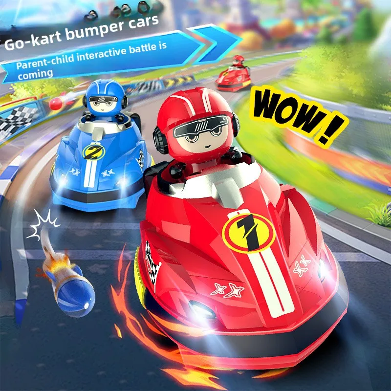 

Children's Remote Control Bumper Car Battle Kart Parent-Child Interactive Drift Collision Ejection Boys Toy Cross-Border New