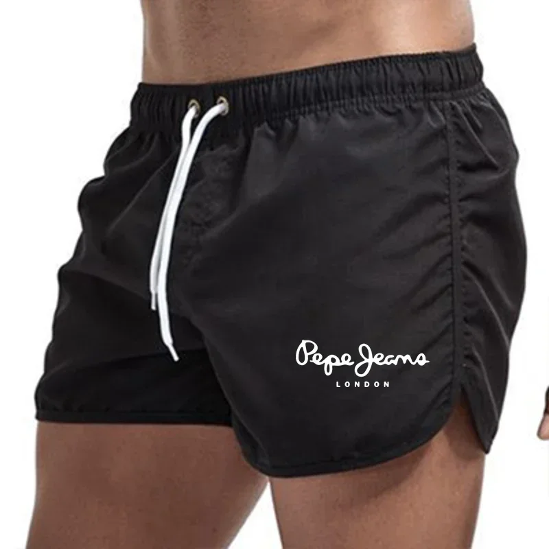 2024 New Summer Men's Leisure Sports Outdoor Shorts Breathable Leisure Running Fitness Three-point Pants